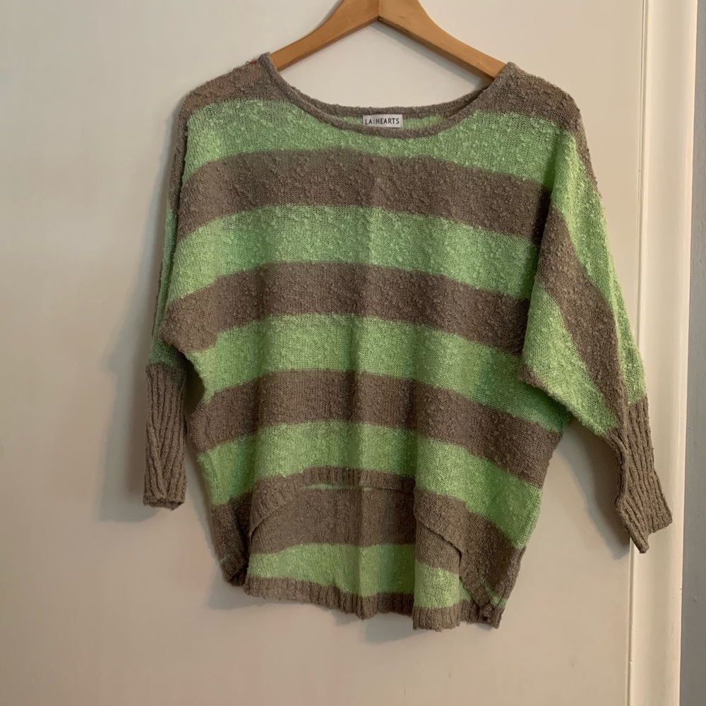 Baggy striped sweater
